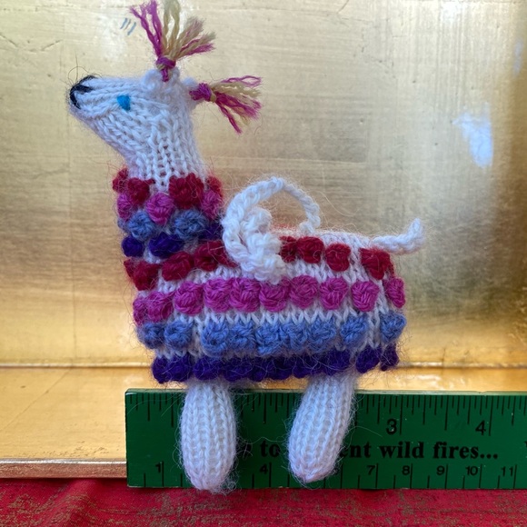 (2) Peru Llama Ornaments, hand knit - Picture 4 of 10